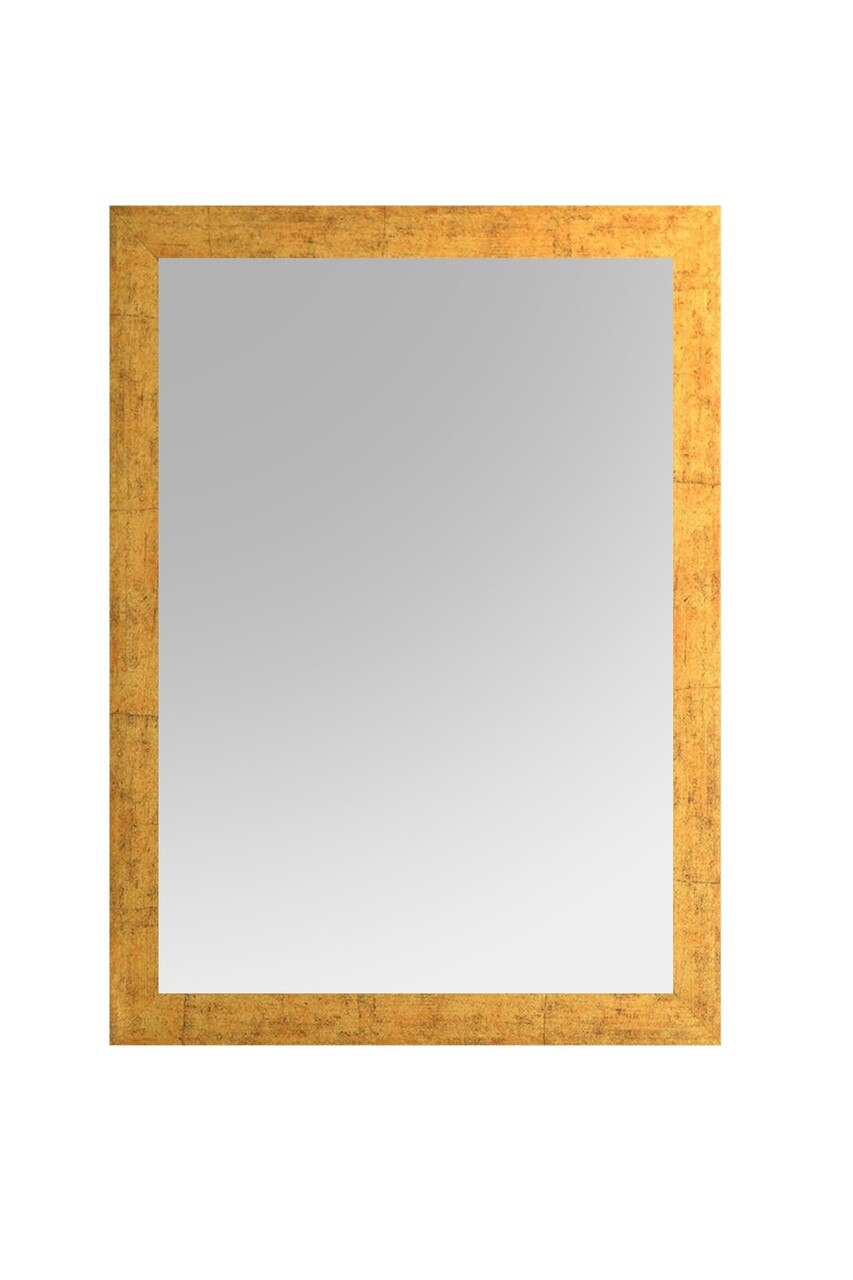 Oglinda decorativa, Leona, Framed, 40x55 cm, Plastic, Auriu