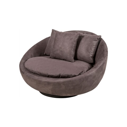 Fotoliu Matilda, Ndesign, 124x106x76 cm, burete, gri mezoni.ro