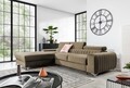 Coltar extensibil stanga 3 locuri ELTAP, LT-20NU, Grayson, 278x205x92 cm, lemn/poliester, maro deschis