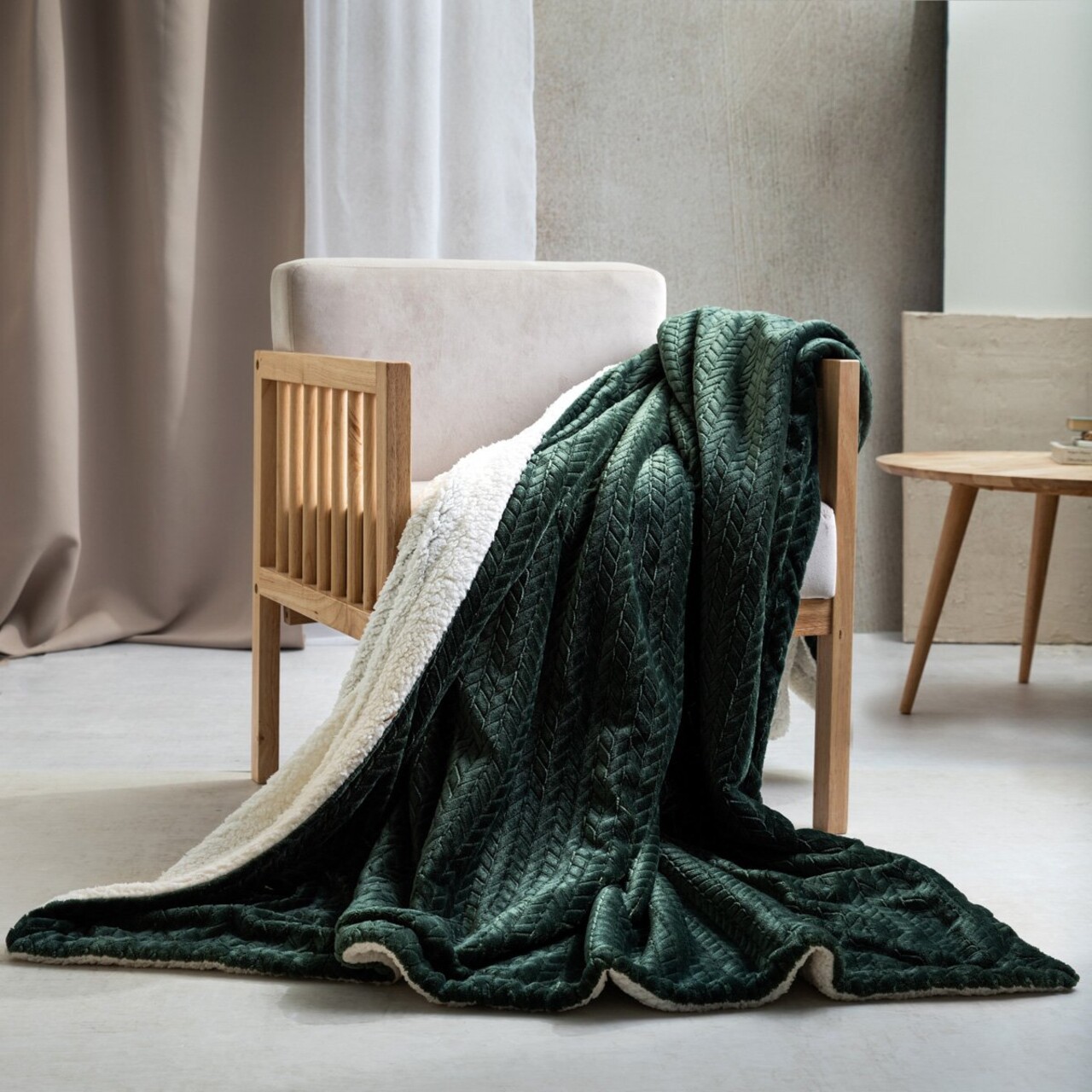 Patura Laren, Homla, 150x200 cm, poliester, verde