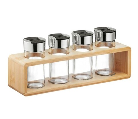 Set condimente 5 piese spice, ambition, sticla/bambus