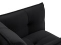 Fotoliu, Canna, Mazzini Sofas, 90x100x88 cm, catifea, negru