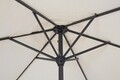 Umbrela pentru gradina / terasa, Kalife, Bizzotto, Ø 250 cm, stalp Ø 36 / 38 mm, aluminiu, ecru