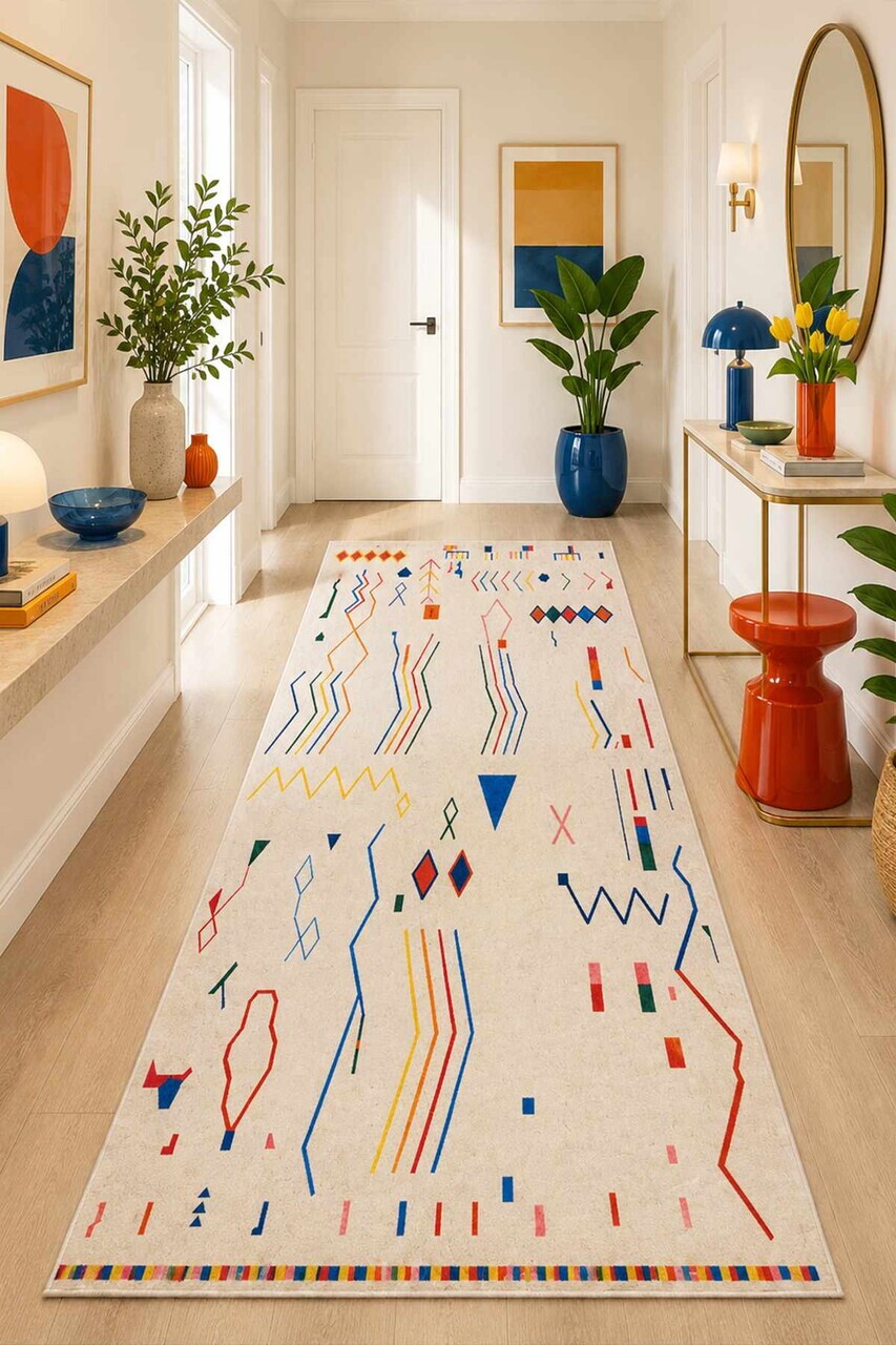 Covor, Rilbal, 80x200 cm, Multicolor — imaginea 3