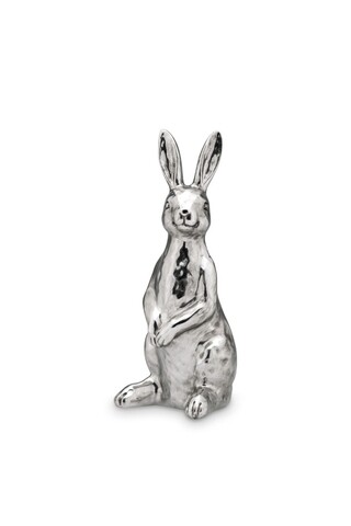 Decoratiune Rabbit, Hermann Bauer, 13×12.3×30 cm, argintiu Hermann Bauer jun. imagine noua 2022