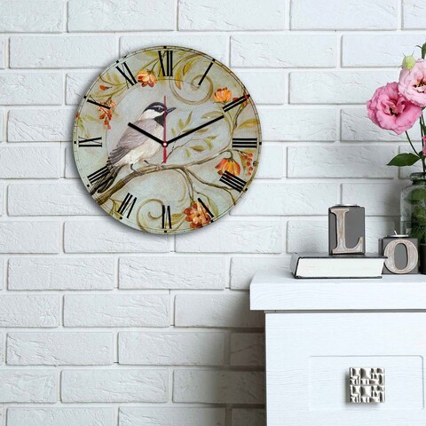 Ceas de perete, 3030ms-047, mdf, ø30 cm, multicolor