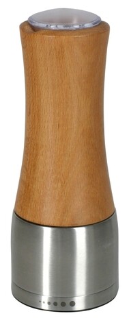 Rasnita piper si sare falconi, ambition, 17 cm, lemn, natural