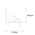 Aplica de perete, Sheen, 521SHN2196, Metal, Alb