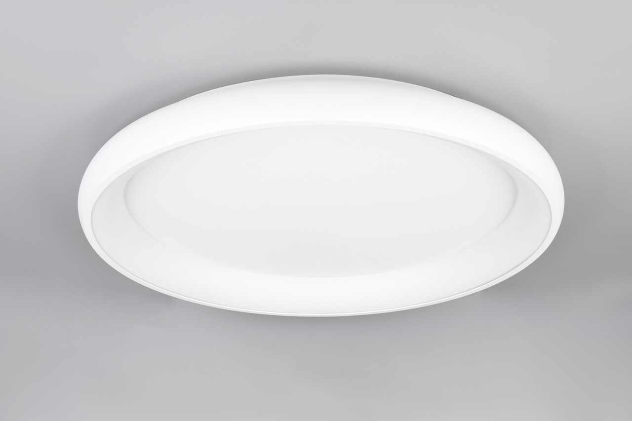 Plafoniera Cardona, TRIO, 75x9.5 cm, 59W, 1x SMD LED, metal, alb mat