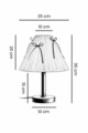 Lampa de masa, L'essentiel Maison, 627GNT1019, Crem/Negru