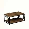 Masuta de cafea Kelvin, Zena Home, 120x60x50 cm, maro/negru