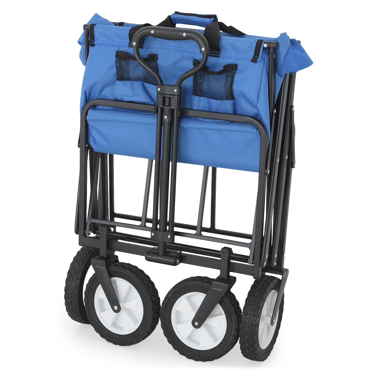 Carucior, Trolley, L.89 L.48 H.59/101.5, Otel/poliester, Negru/albastru