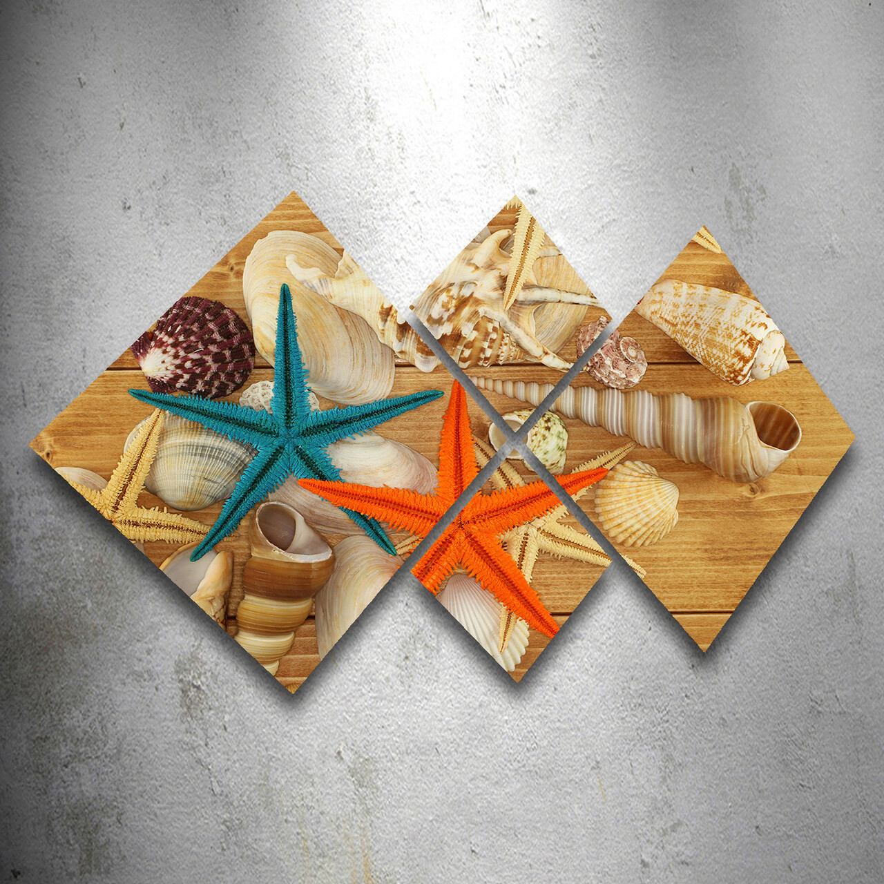 Set 4 tablouri decorative, 4MDF293204606, MDF, Imprimat UV, Multicolor - 1 | YEO