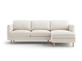 Coltar dreapta 3 locuri, Eden, Micadoni, 250x150x90 cm, catifea, bej