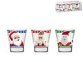Set 6 pahare pentru shot Santa Clause, Pengo, 80 ml, sticla