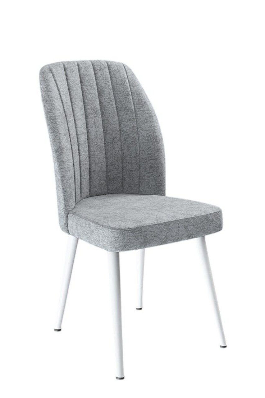 Set scaune 2 piese, Hanah Home, Platinum, Gri/Alb — imaginea 2