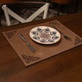 Set suporturi pentru farfurie, Payna, 790PYN1148, Lemn , Produs lucrat manual, Wenge