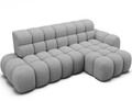 Coltar extensibil stanga 3 locuri ELTAP, Ceedro, 283x165x98 cm, lemn/poliester, gri deschis