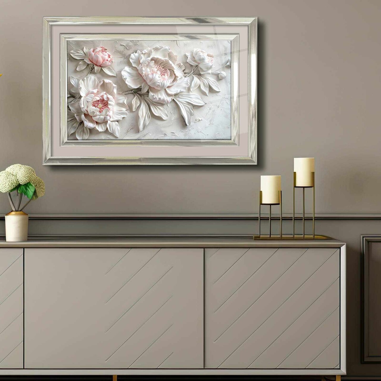 Tablou decorativ, 4363Kromgumusct, Cadru: 100% LEMN MASIV (Grosime: 2,5 cm), Multicolor - view 2