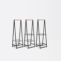 Suport pentru haine, Brabantia, Linn, 57x60.6x190 cm, otel, negru