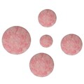 Set 5 decoratiuni de perete, Marble v2, metal, lucrat manual, Ø7 - 27 cm, multicolor