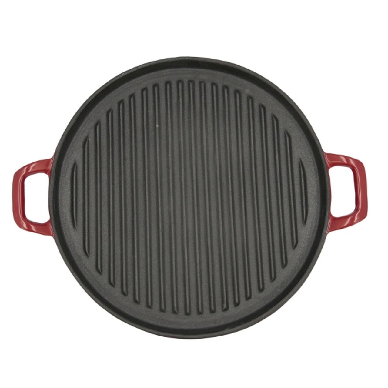 Tigaie grill, Bidasoa, Fierro, Ø 32 cm, fier turnat, rosu