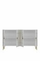 Consola, Hanah Home, Ilay 120, 120x75x32 cm, Alb/Auriu