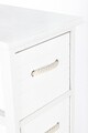 Comoda cu 4 sertare Yvette, Bizzotto, 26x32x80 cm, lemn de paulownia/MDF, alb/natural