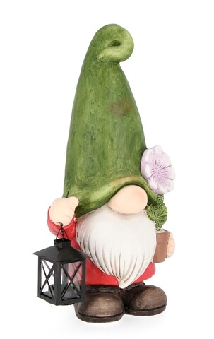 Decoratiune de gradina blossom gnome w-flower, bizzotto, 23 x 46.5 cm, teracota