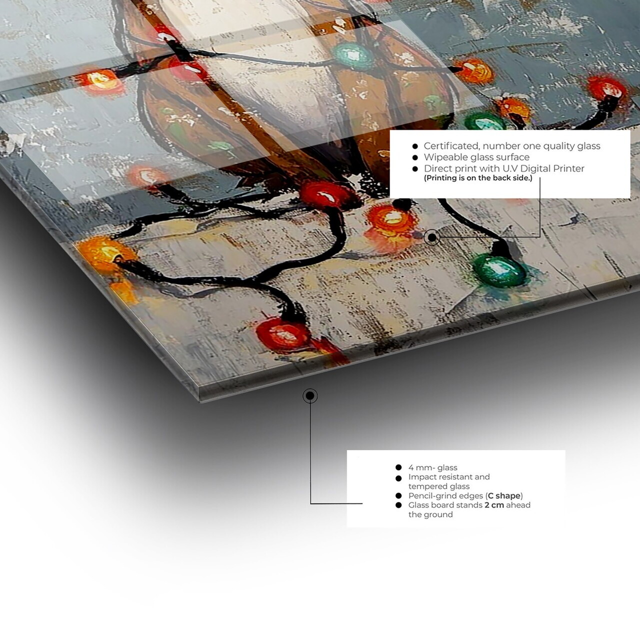 Tablou decorativ, CAM12352, 50 x 70 cm, Multicolor — imaginea 3