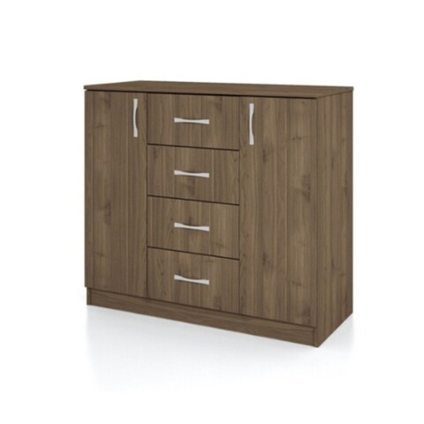 Comoda, Bedora, City 3004, admiral, 100 x 43.5 x 91 cm, PAL, maro inchis