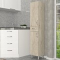 Dulap de baie, Arcadia, Selin 2 Doors 1 Drawer, Travertin