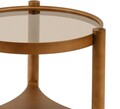 Masuta de cafea, Hanah Home, Clover, 100x46x100 cm, 100% SOLID BEECH WOOD, Maro