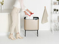Cos de gunoi cu soft touch, Brabantia, Bo Touch Metallic, 11+23 L, 31.2x54x68 cm, otel, auriu