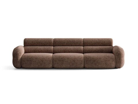 Canapea 4 locuri, Neo, Micadoni Home, 305x100x83 cm, tesatura Chenille Silencio, maro