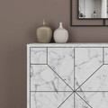 Consola, Decortie, Dune, 123x62.4x35 cm, Alb