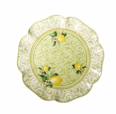 Platou pentru servire, Limoni, Brandani, D31 cm, portelan