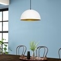 Lustra Sivani MR - 718, Opviq, 40 x 116 cm, 1 x E27, 40W, alb/auriu