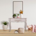 Consola Creaciones Meng, 105x44x76.5 cm, lemn de brad, gri antic