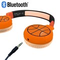 Casti wireless pliabile pentru copii Baschet, LEXIBOOK, 18x17x7 cm, plastic/textil, multicolor