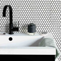Dispenser sapun lichid, Brabantia, MindSet Infinite Grey, 9.5x8x11 cm, 200 ml, otel, gri