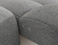 Coltar extensibil stanga 3 locuri ELTAP, Ceedro, 283x165x98 cm, lemn/poliester, gri deschis