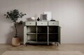 Comoda ADRK, Tili 3D 3S, 124.5x40.8x95 cm, PAL laminat, verde eucalipt