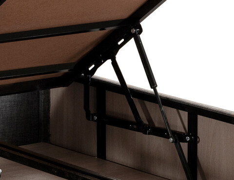 Saltea dubla, Base & Headboard, Niron, Argintiu, 140x38x190 cm, Cadru: OȚEL, Gri