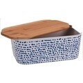 Cutie pentru paine Points, 41x20x15 cm, melamina, albastru