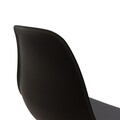 Scaun Claus, Pakoworld, 45.5x51x83 cm, metal/polipropilena, negru