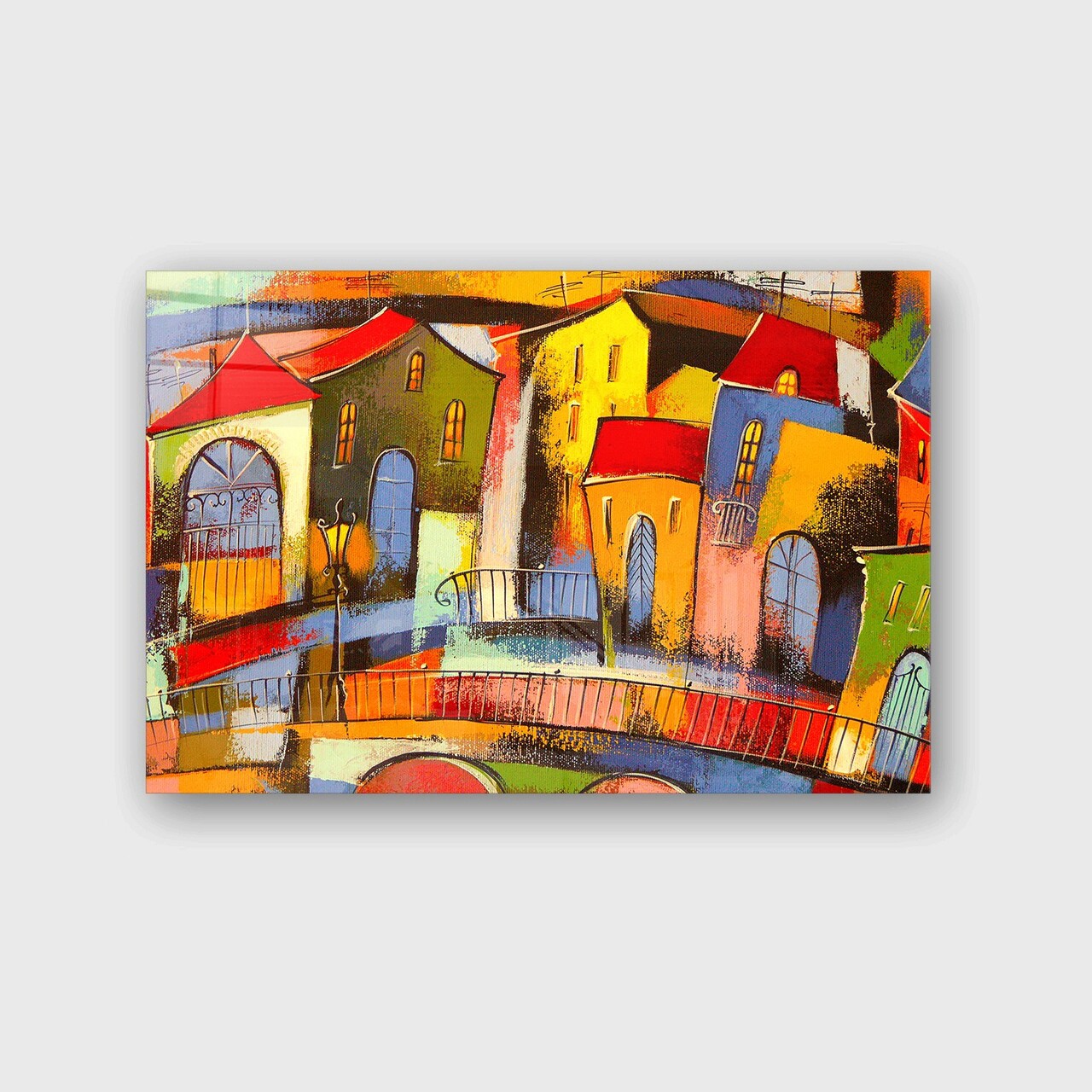 Tablou decorativ, CAM1042732249, Sticla temperata, Dimensiune: 40 x 60 cm, Multicolor - 1 | YEO