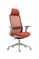 Scaun de birou ergonomic, Bedora Ergo, textil/mesh, caramiziu