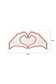 Decoratiune luminoasa LED, Sweetheart, Benzi flexibile de neon, DC 12 V, Galben