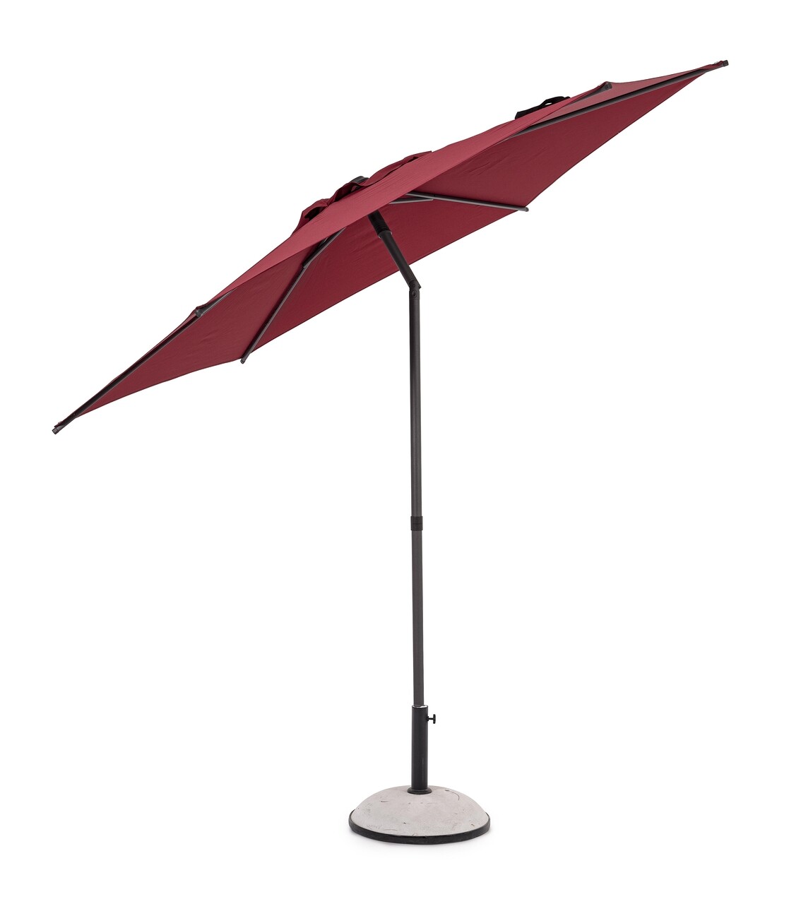 Umbrela pentru gradina / terasa Samba, Bizzotto, Ø 270 cm, stalp Ø 38 mm, otel/poliester, bordo - 1 | YEO